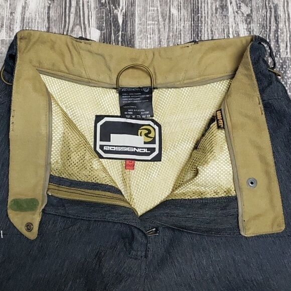 ROSSIGNOL CHARCOAL GORE-TEX SKI PANTS, SIZE MEDIUM - Picture 12 of 14